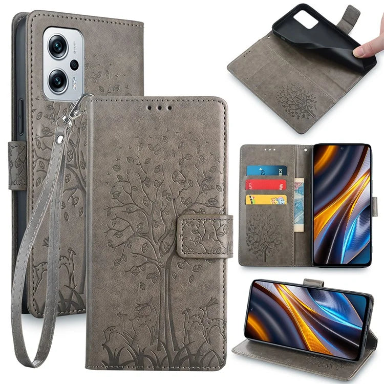 For Xiaomi Redmi Note 11T Pro 5G / Note 11T Pro+ 5G / Poco X4 GT 5G / Redmi K50i 5G Case Anti-drop Leather Phone Shell