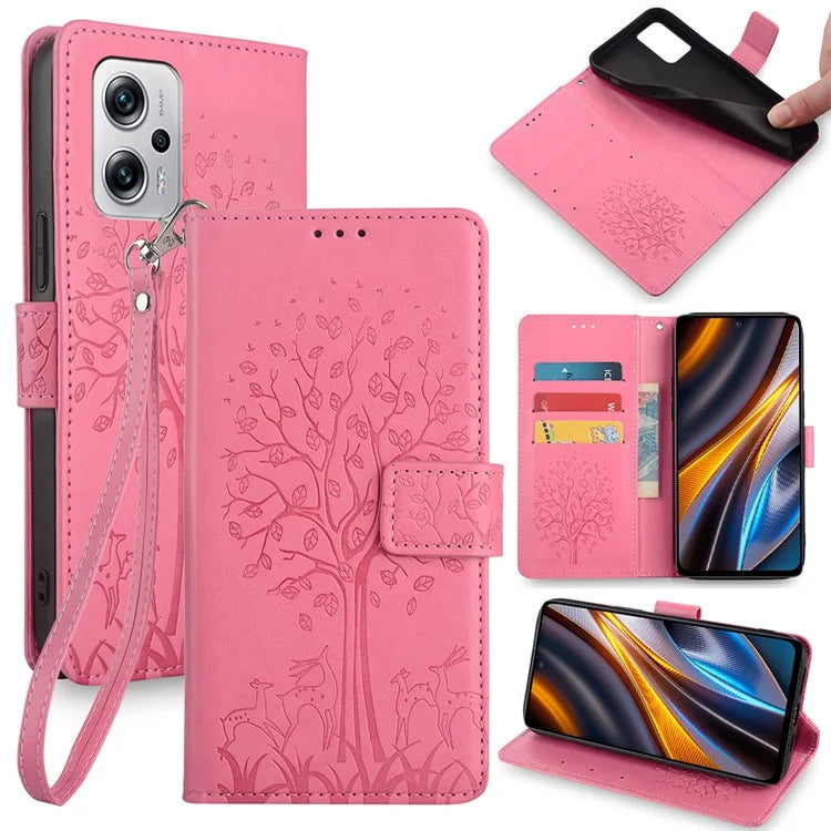 For Xiaomi Redmi Note 11T Pro 5G / Note 11T Pro+ 5G / Poco X4 GT 5G / Redmi K50i 5G Case Anti-drop Leather Phone Shell