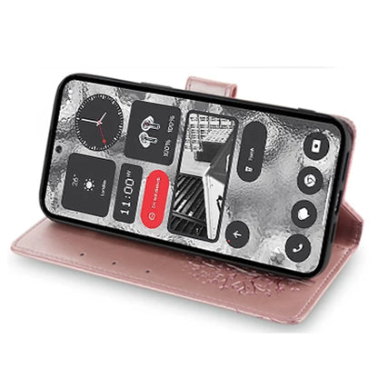 For Nothing Phone (2) Case Drop-resistant Imprinted Deer Tree Pattern Stand Phone Guard Cover