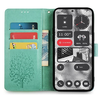 For Nothing Phone (2) Case Drop-resistant Imprinted Deer Tree Pattern Stand Phone Guard Cover