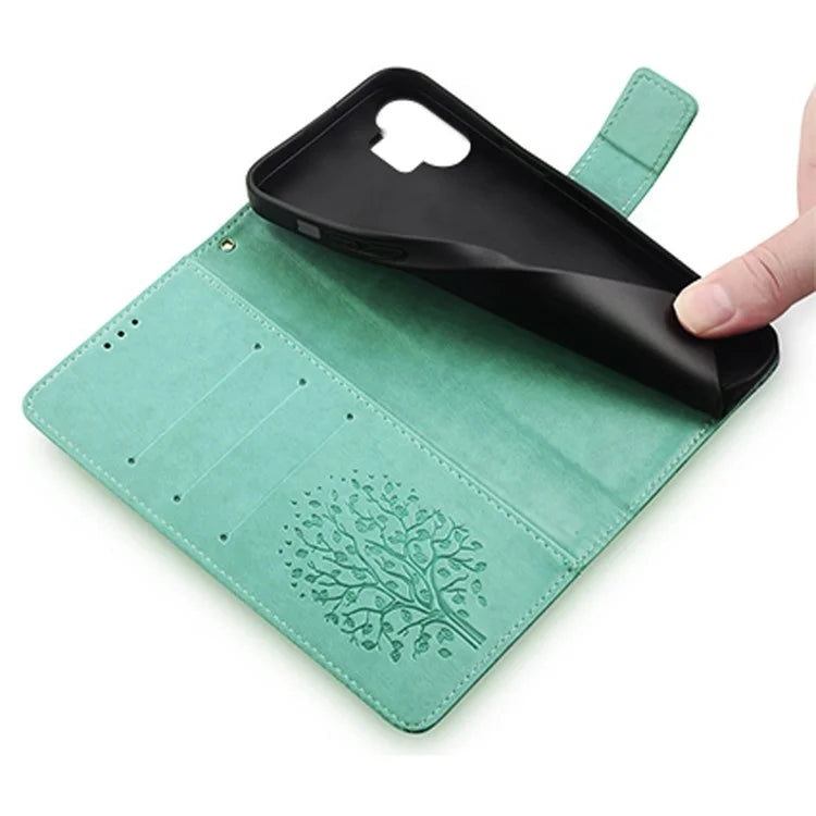 For Nothing Phone (2) Case Drop-resistant Imprinted Deer Tree Pattern Stand Phone Guard Cover