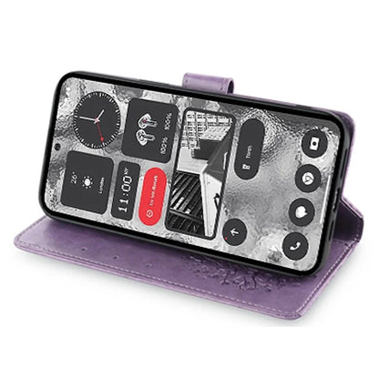 For Nothing Phone (2) Case Drop-resistant Imprinted Deer Tree Pattern Stand Phone Guard Cover