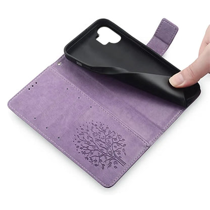 For Nothing Phone (2) Case Drop-resistant Imprinted Deer Tree Pattern Stand Phone Guard Cover