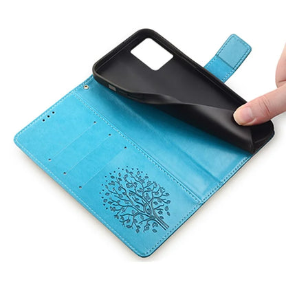 For Motorola Edge X30 Pro Case Imprinted Deer Tree Pattern Drop-proof Smartphone Cover