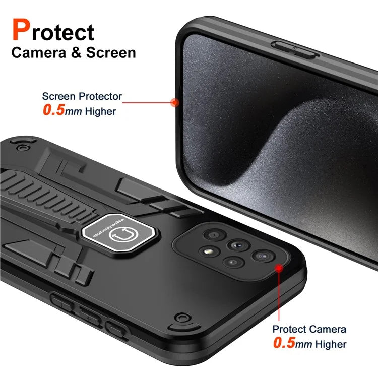 For Samsung Galaxy A33 5G Armor Phone Case with Car Mount Kickstand