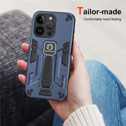For iPhone 14 Pro Kickstand Phone Cover TPU + PC Combination Protective Case
