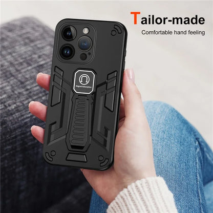 For iPhone 14 Pro Kickstand Phone Cover TPU + PC Combination Protective Case