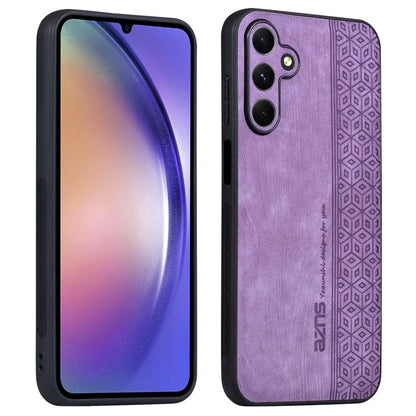 AZNS For Samsung Galaxy A25 5G (Global) (161.0 x 76.5 x 8.3mm) Case PU Leather Coated TPU Anti-slip Back Shell