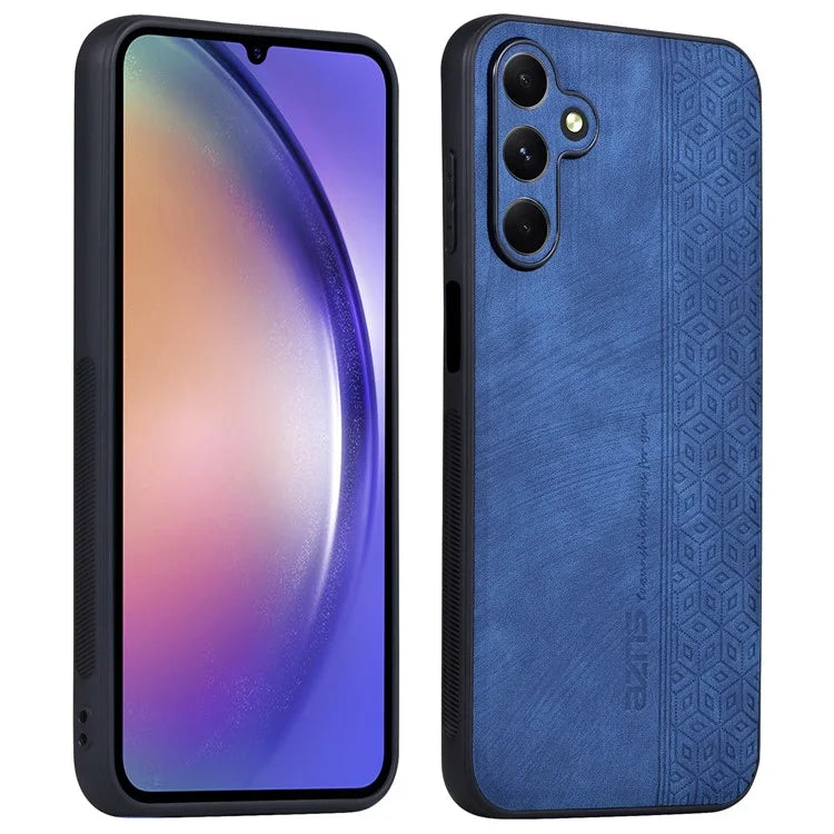 AZNS For Samsung Galaxy A25 5G (Global) (161.0 x 76.5 x 8.3mm) Case PU Leather Coated TPU Anti-slip Back Shell