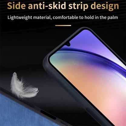 AZNS For Samsung Galaxy A25 5G (Global) (161.0 x 76.5 x 8.3mm) Case PU Leather Coated TPU Anti-slip Back Shell