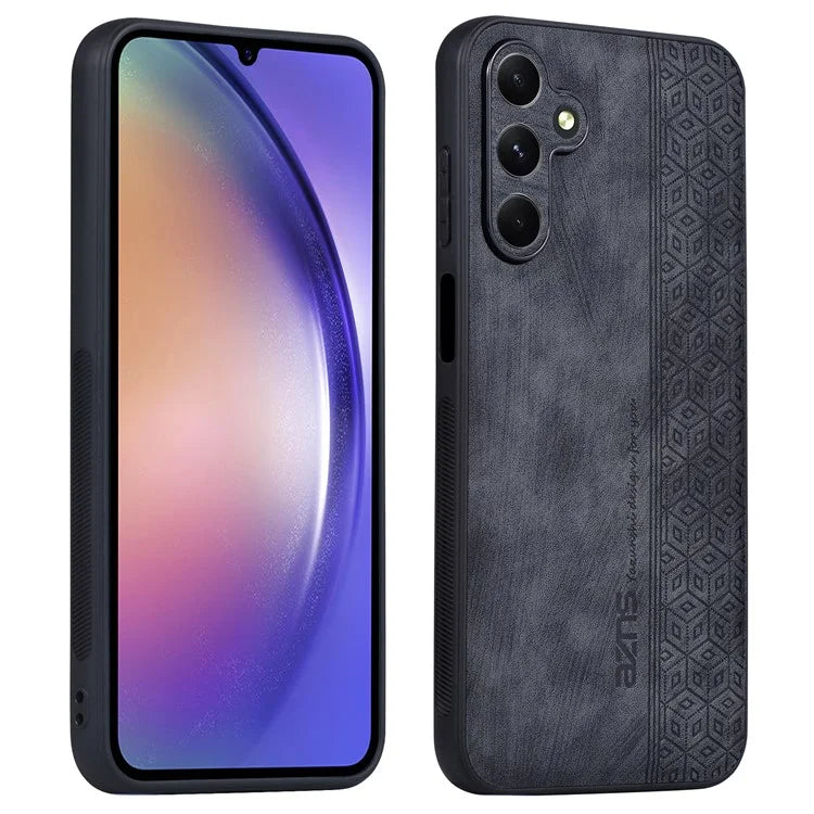 AZNS For Samsung Galaxy A25 5G (Global) (161.0 x 76.5 x 8.3mm) Case PU Leather Coated TPU Anti-slip Back Shell