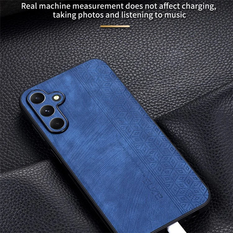 AZNS For Samsung Galaxy A25 5G (Global) (161.0 x 76.5 x 8.3mm) Case PU Leather Coated TPU Anti-slip Back Shell