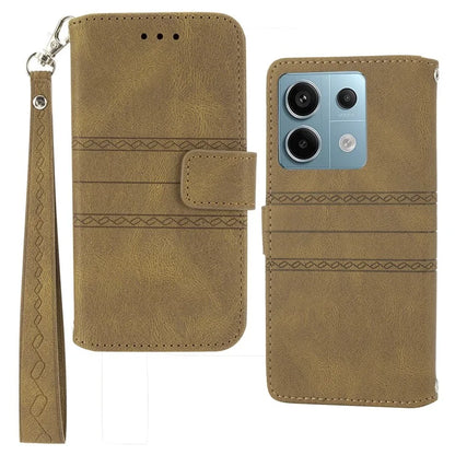 For Xiaomi Redmi Note 13 5G Case Anti-scratch Imprinted PU Leather Stand Phone Cover