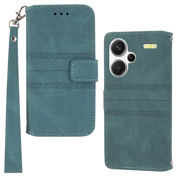 For Xiaomi Redmi Note 13 Pro+ 5G Case Soft PU Leather+TPU Imprinted Phone Cover