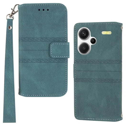 For Xiaomi Redmi Note 13 Pro+ 5G Case Soft PU Leather+TPU Imprinted Phone Cover