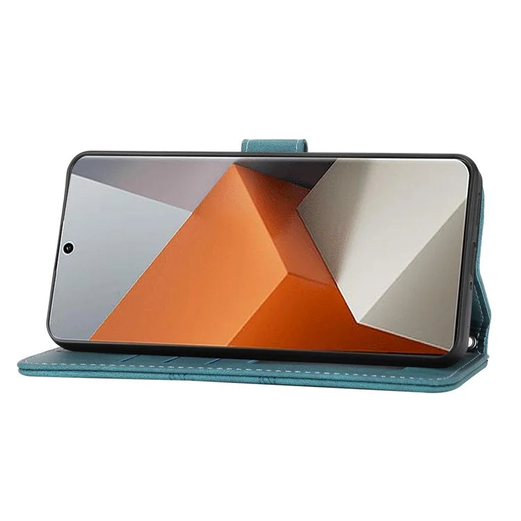 For Xiaomi Redmi Note 13 Pro+ 5G Case Soft PU Leather+TPU Imprinted Phone Cover