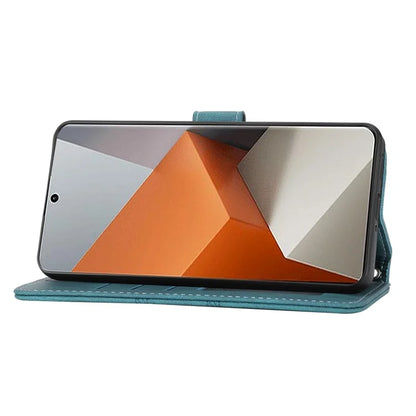 For Xiaomi Redmi Note 13 Pro+ 5G Case Soft PU Leather+TPU Imprinted Phone Cover