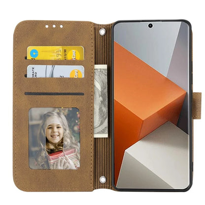 For Xiaomi Redmi Note 13 Pro+ 5G Case Soft PU Leather+TPU Imprinted Phone Cover