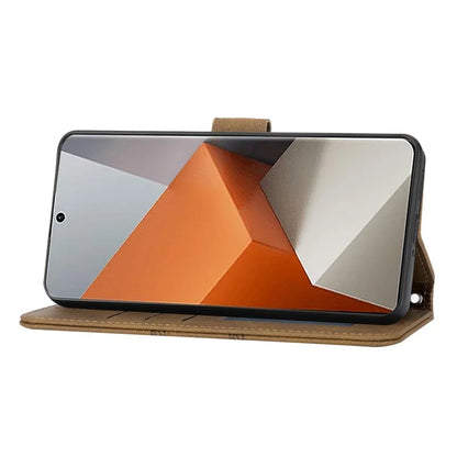 For Xiaomi Redmi Note 13 Pro+ 5G Case Soft PU Leather+TPU Imprinted Phone Cover