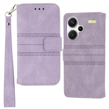 For Xiaomi Redmi Note 13 Pro+ 5G Case Soft PU Leather+TPU Imprinted Phone Cover