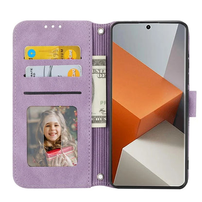 For Xiaomi Redmi Note 13 Pro+ 5G Case Soft PU Leather+TPU Imprinted Phone Cover