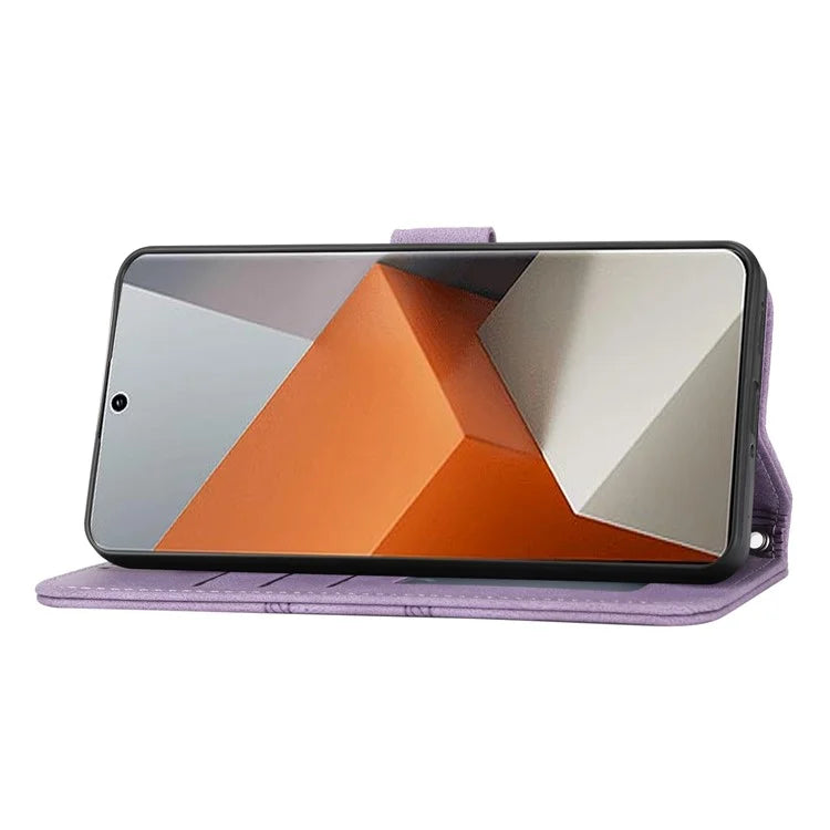 For Xiaomi Redmi Note 13 Pro+ 5G Case Soft PU Leather+TPU Imprinted Phone Cover