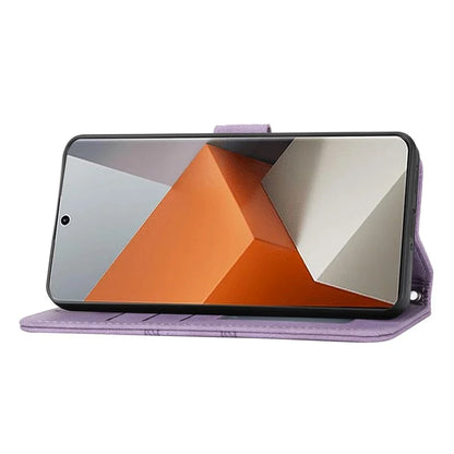 For Xiaomi Redmi Note 13 Pro+ 5G Case Soft PU Leather+TPU Imprinted Phone Cover