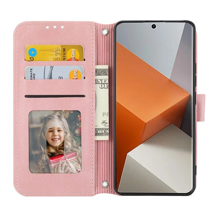 For Xiaomi Redmi Note 13 Pro+ 5G Case Soft PU Leather+TPU Imprinted Phone Cover