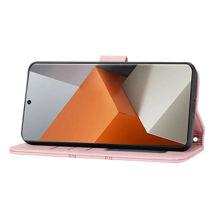 For Xiaomi Redmi Note 13 Pro+ 5G Case Soft PU Leather+TPU Imprinted Phone Cover