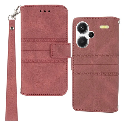 For Xiaomi Redmi Note 13 Pro+ 5G Case Soft PU Leather+TPU Imprinted Phone Cover