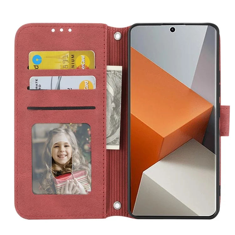 For Xiaomi Redmi Note 13 Pro+ 5G Case Soft PU Leather+TPU Imprinted Phone Cover