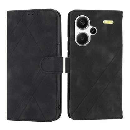 For Xiaomi Redmi Note 13 Pro+ 5G Case Imprinted Line Card Slots Shockproof Phone Cover