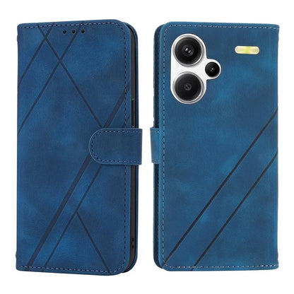 For Xiaomi Redmi Note 13 Pro+ 5G Case Imprinted Line Card Slots Shockproof Phone Cover