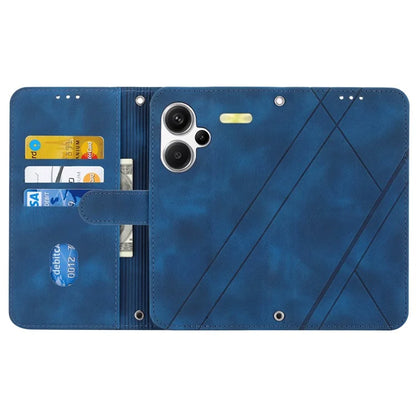 For Xiaomi Redmi Note 13 Pro+ 5G Case Imprinted Line Card Slots Shockproof Phone Cover