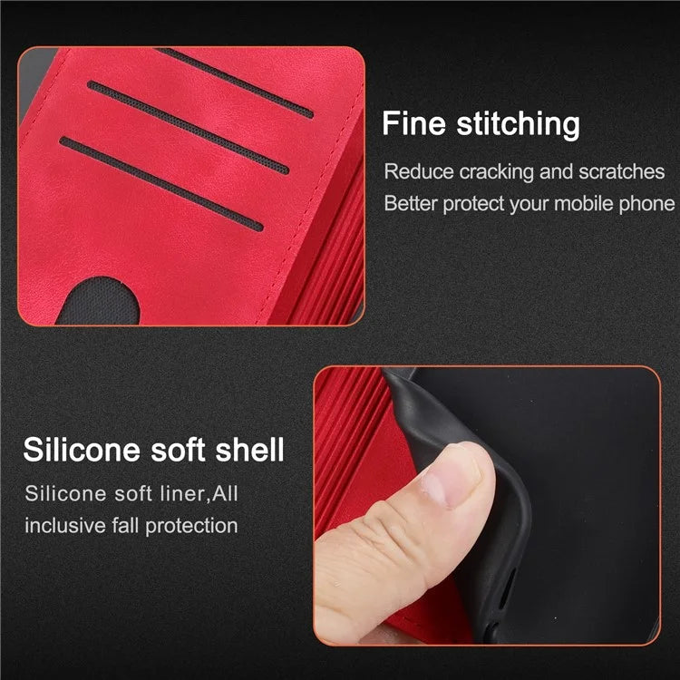 For Xiaomi Redmi Note 13 Pro+ 5G Case Imprinted Line Card Slots Shockproof Phone Cover