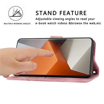 For Xiaomi Redmi Note 13 Pro+ 5G Case Imprinted Line Card Slots Shockproof Phone Cover