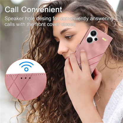 For Xiaomi Redmi Note 13 Pro+ 5G Case Imprinted Line Card Slots Shockproof Phone Cover