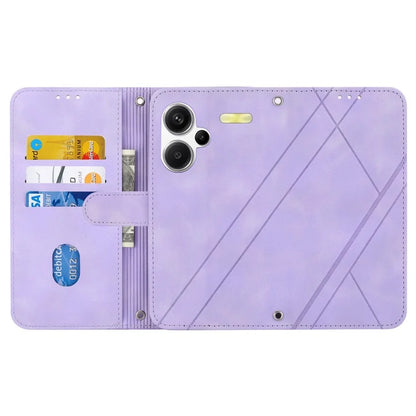 For Xiaomi Redmi Note 13 Pro+ 5G Case Imprinted Line Card Slots Shockproof Phone Cover