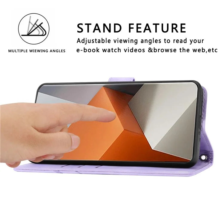 For Xiaomi Redmi Note 13 Pro+ 5G Case Imprinted Line Card Slots Shockproof Phone Cover