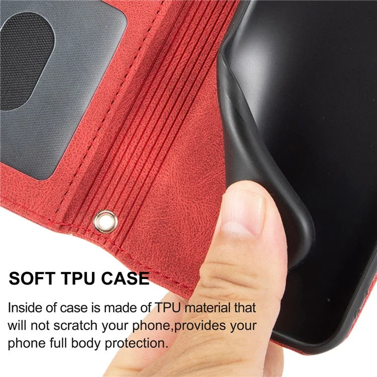 For Xiaomi Redmi Note 13 Pro 5G / Poco X6 5G Cover Soft PU Leather Imprinted Pattern Phone Case with Hand Strap