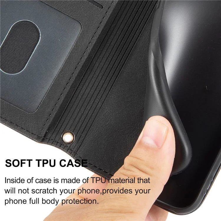 For Xiaomi Redmi Note 13 Pro 5G / Poco X6 5G Cover Soft PU Leather Imprinted Pattern Phone Case with Hand Strap