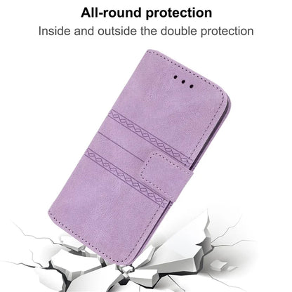 For Xiaomi Redmi Note 13 Pro 5G / Poco X6 5G Cover Soft PU Leather Imprinted Pattern Phone Case with Hand Strap