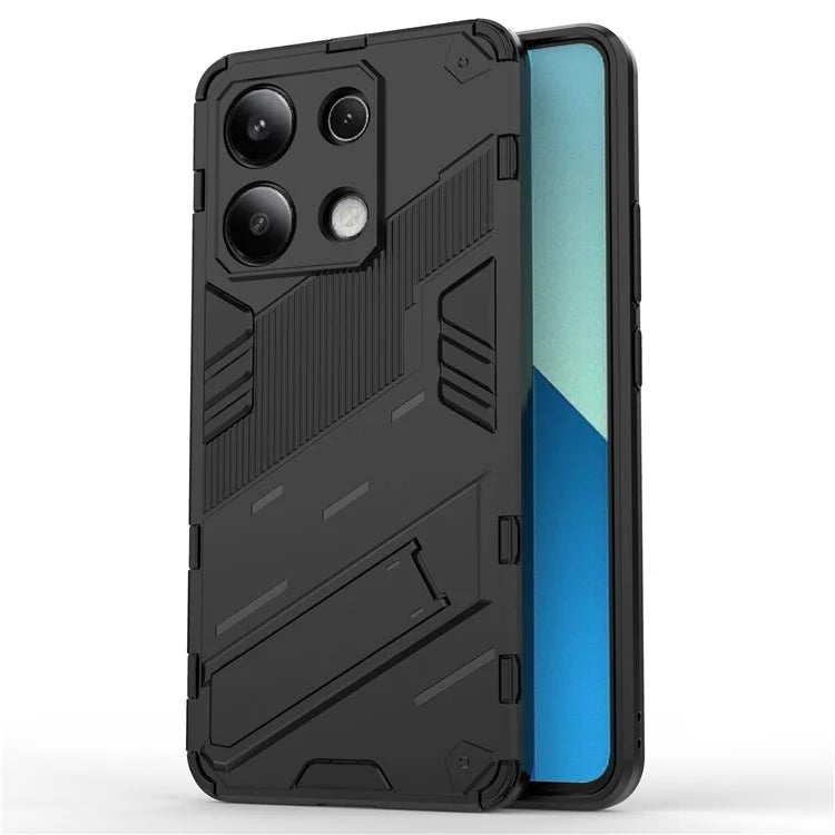 For Xiaomi Redmi Note 13 4G Phone Case Kickstand PC+TPU Drop-proof Back Shell