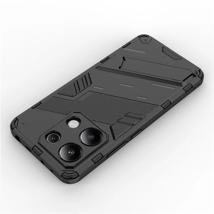 For Xiaomi Redmi Note 13 4G Phone Case Kickstand PC+TPU Drop-proof Back Shell