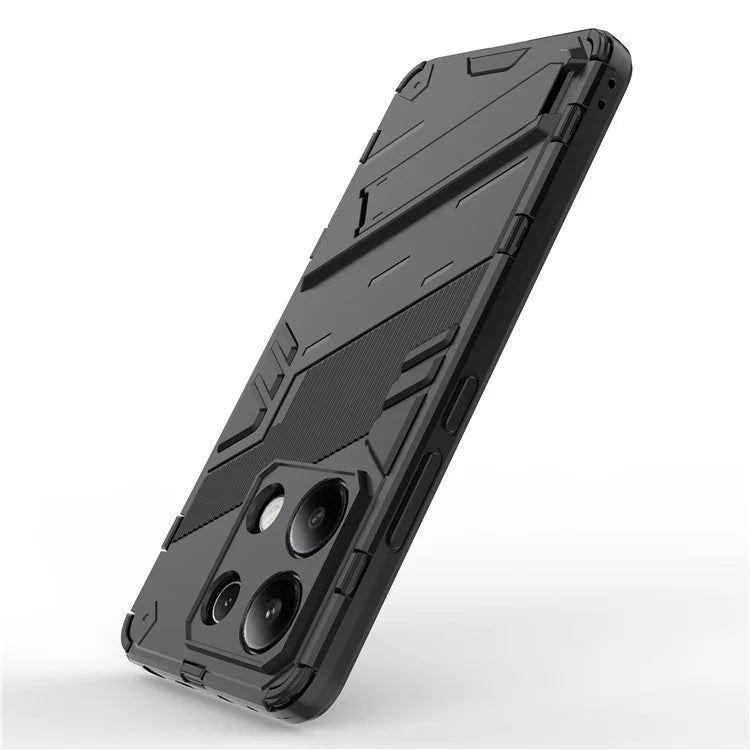 For Xiaomi Redmi Note 13 4G Phone Case Kickstand PC+TPU Drop-proof Back Shell