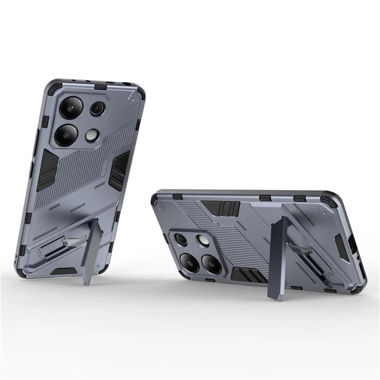For Xiaomi Redmi Note 13 4G Phone Case Kickstand PC+TPU Drop-proof Back Shell