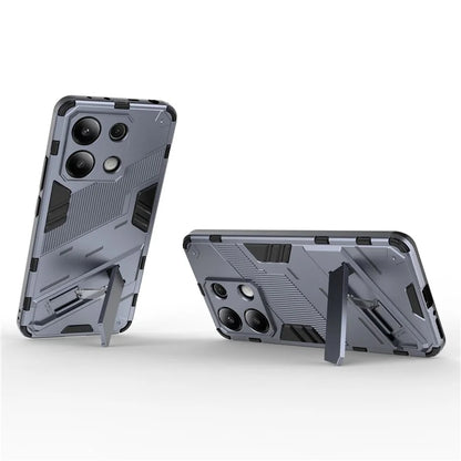 For Xiaomi Redmi Note 13 4G Phone Case Kickstand PC+TPU Drop-proof Back Shell