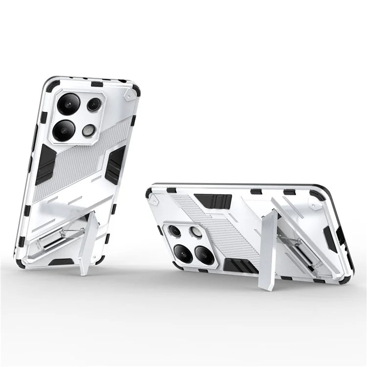 For Xiaomi Redmi Note 13 4G Phone Case Kickstand PC+TPU Drop-proof Back Shell