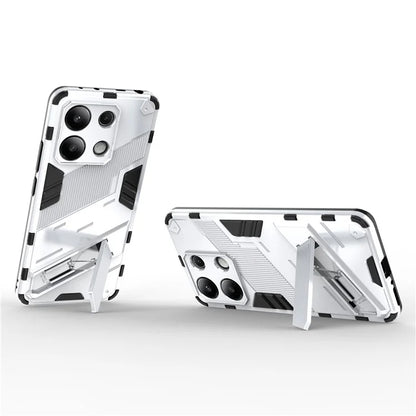 For Xiaomi Redmi Note 13 4G Phone Case Kickstand PC+TPU Drop-proof Back Shell