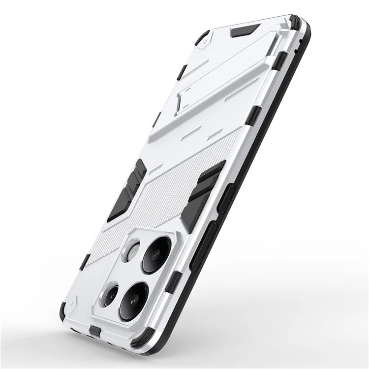 For Xiaomi Redmi Note 13 4G Phone Case Kickstand PC+TPU Drop-proof Back Shell